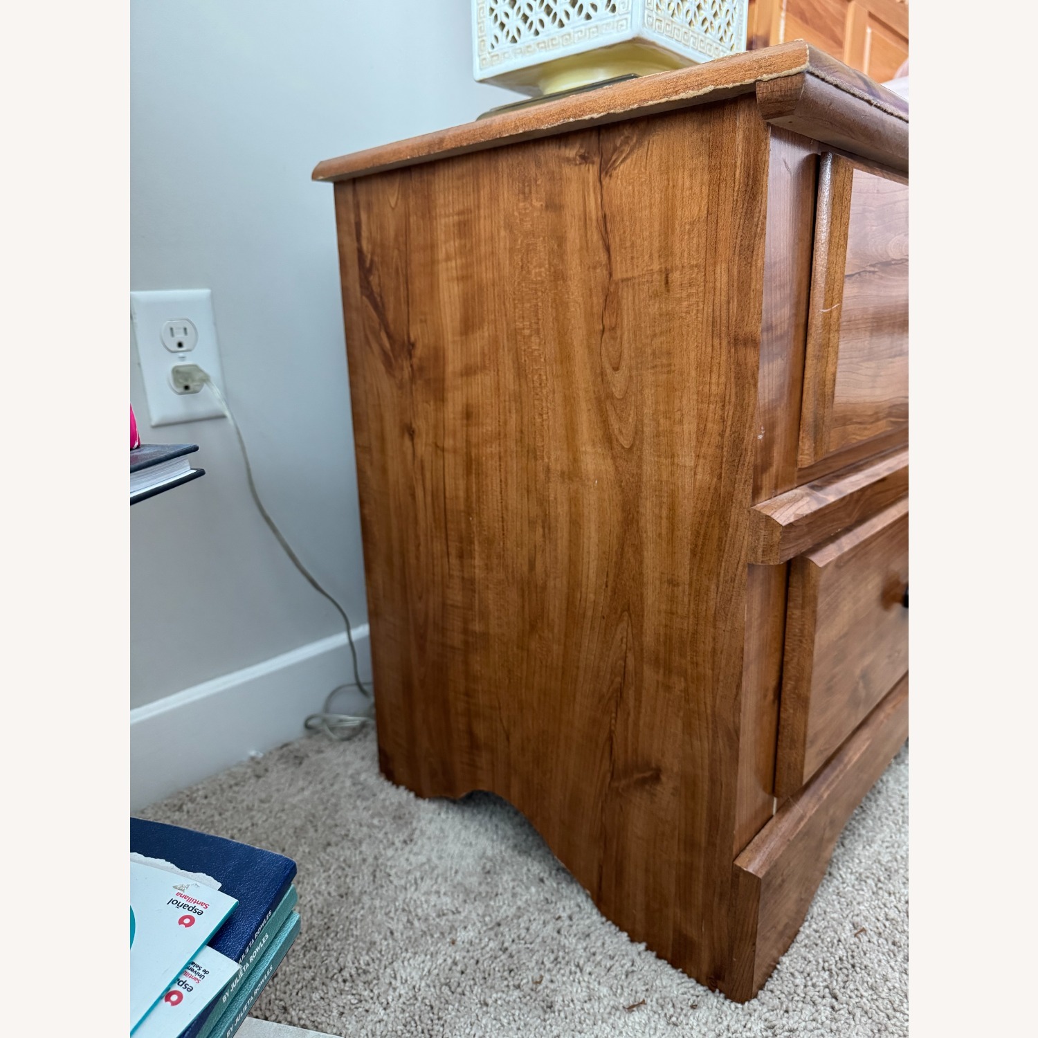 Natural Wood Nightstands - image-3