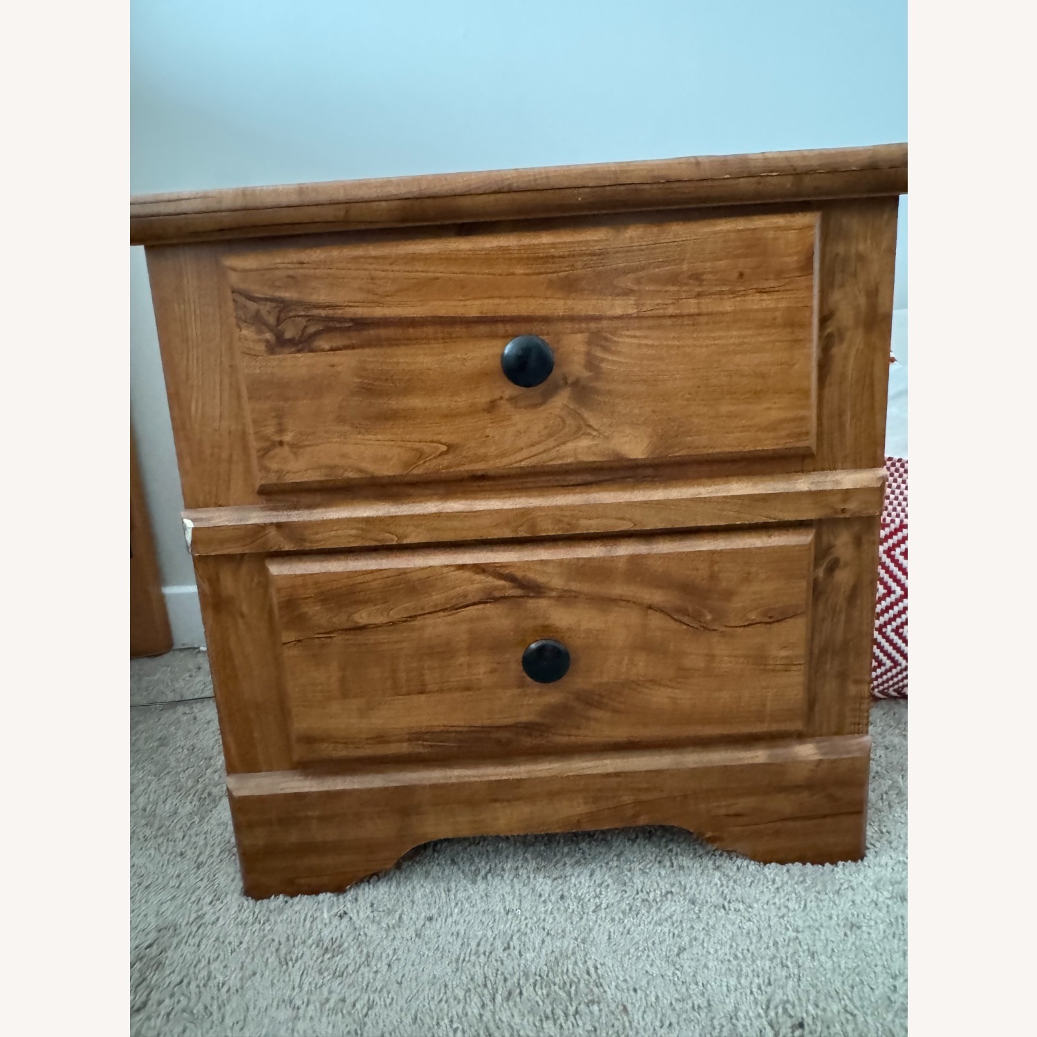 Natural Wood Nightstands - image-2