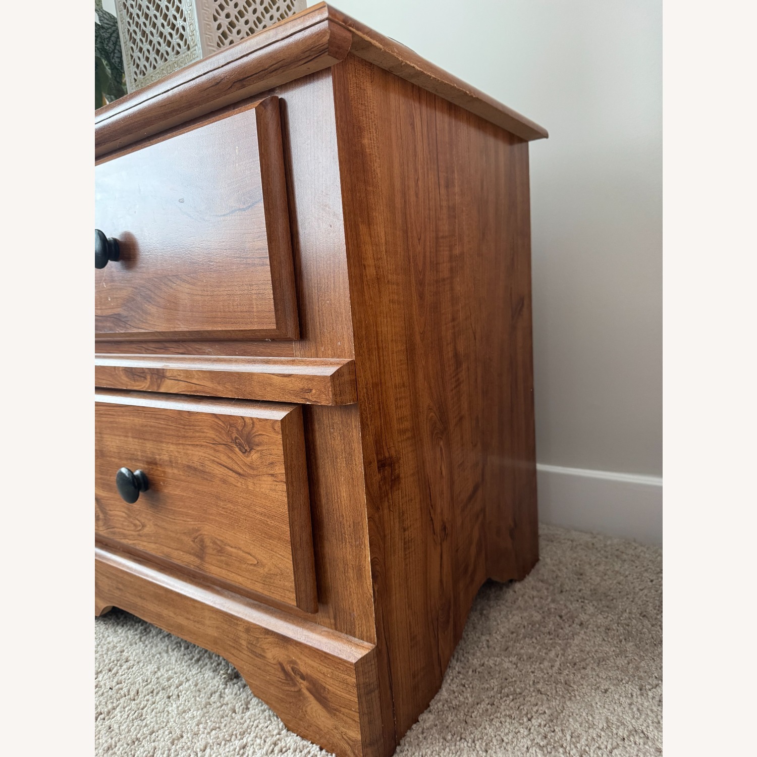 Natural Wood Nightstands - image-5