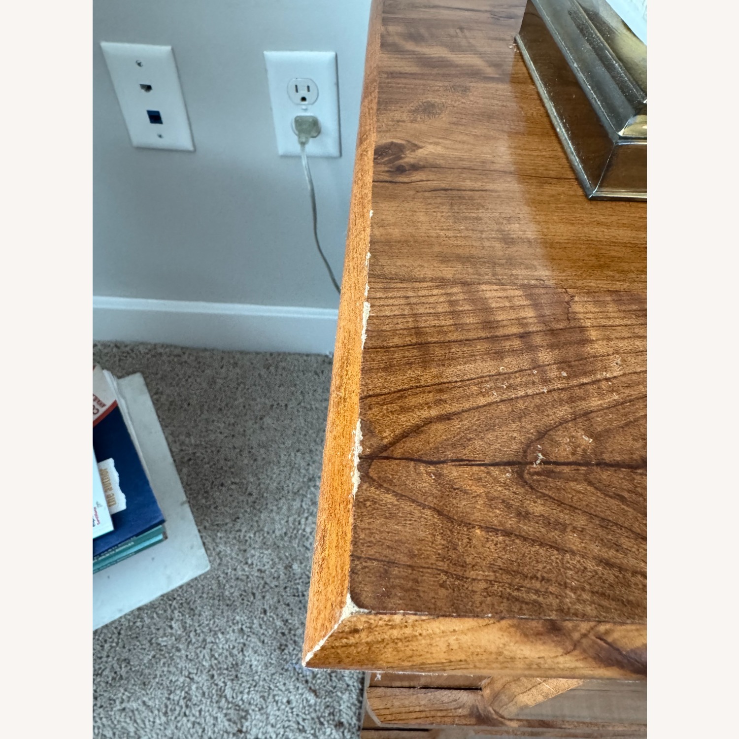 Natural Wood Nightstands - image-7