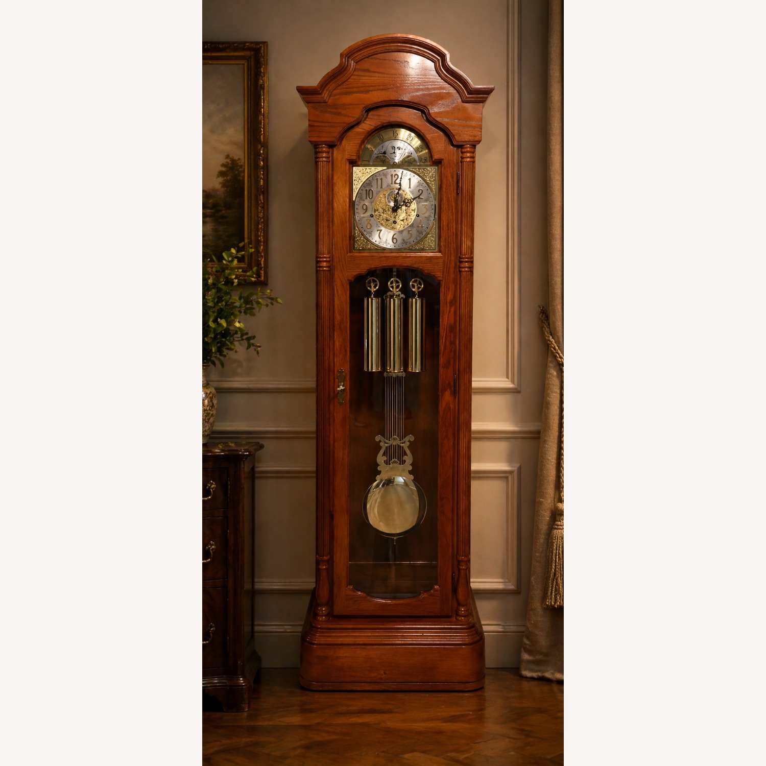 Ridgeway Model 266 Vintage Grandfather Clock - image-1