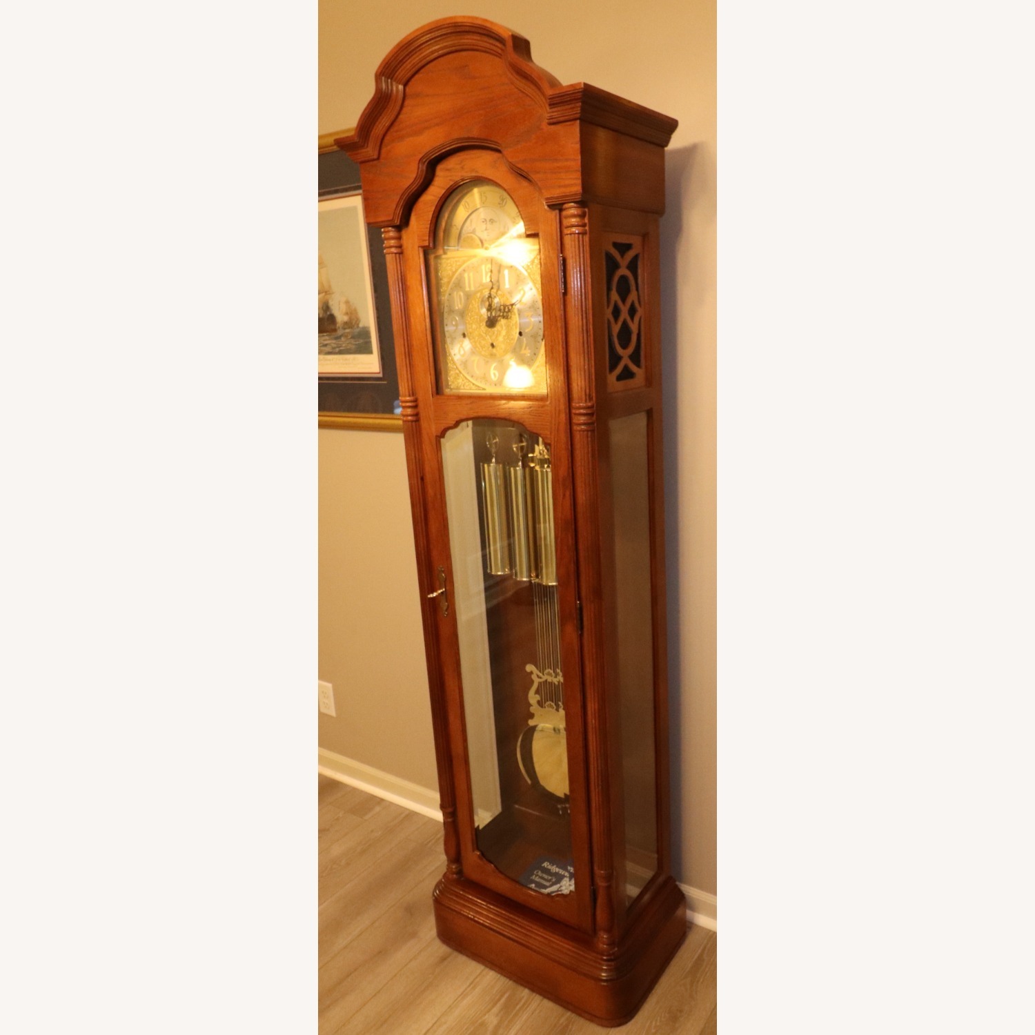 Ridgeway Model 266 Vintage Grandfather Clock - image-14