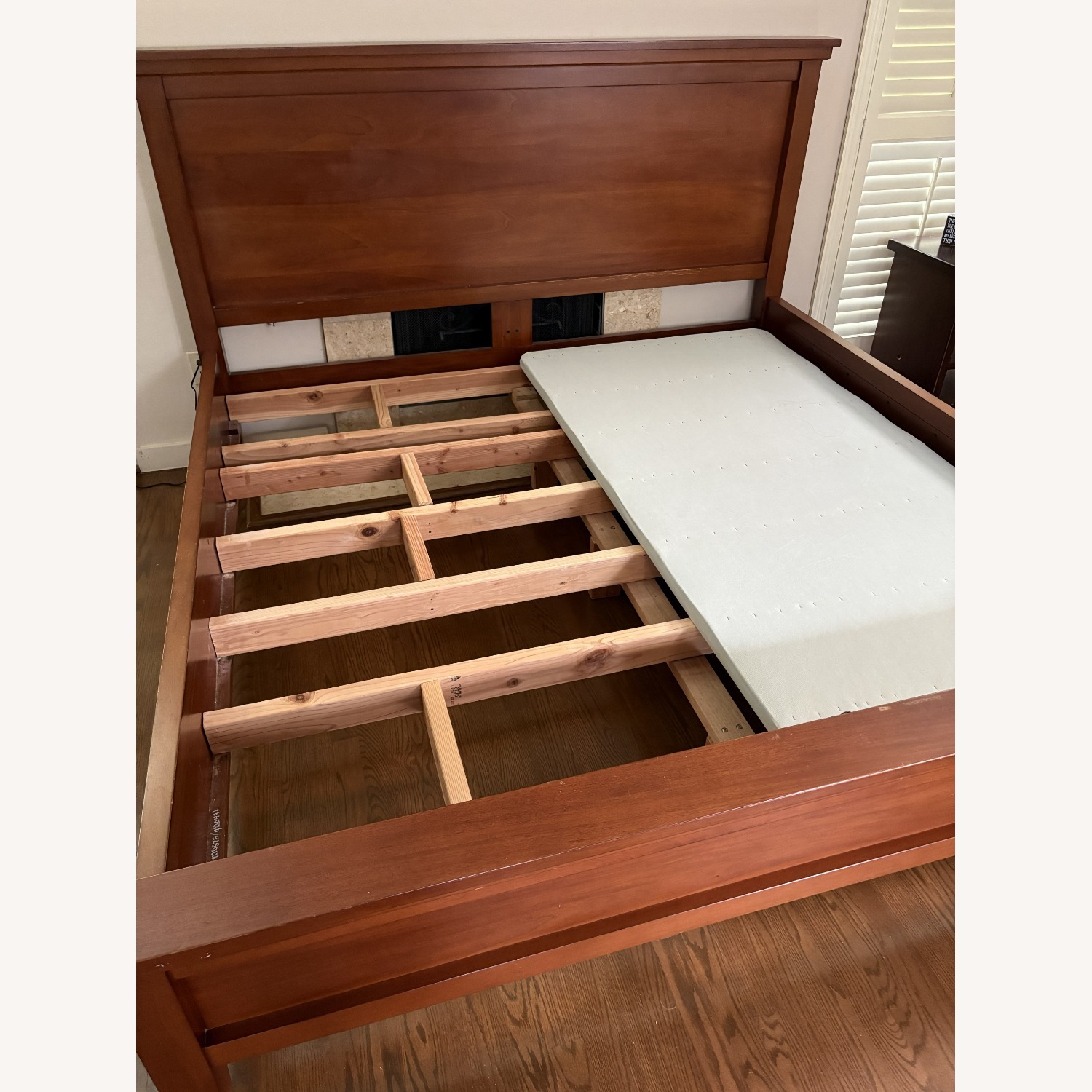 Pottery Barn Wood King Bed - image-2