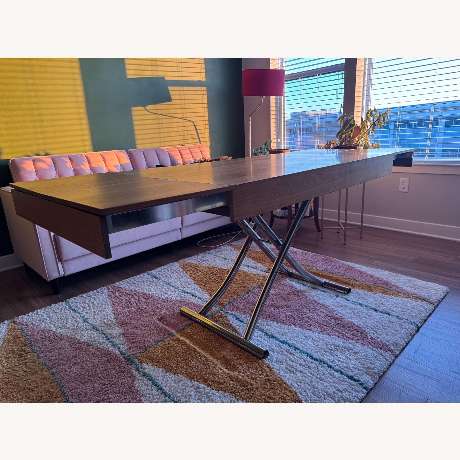 Vintage/Antique Wood Dining Table - image-2