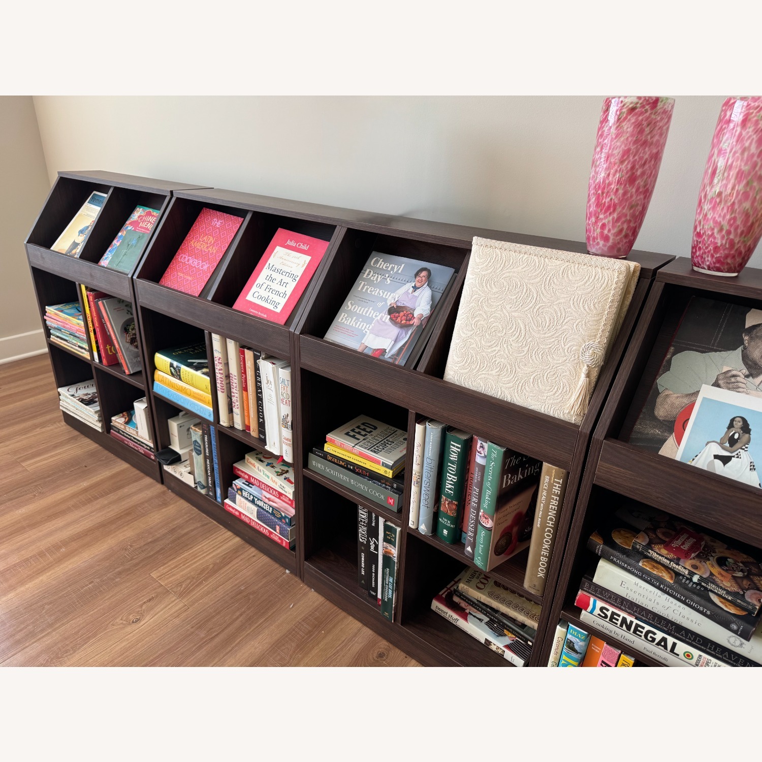 Dark Brown Wood Bookcase - image-4