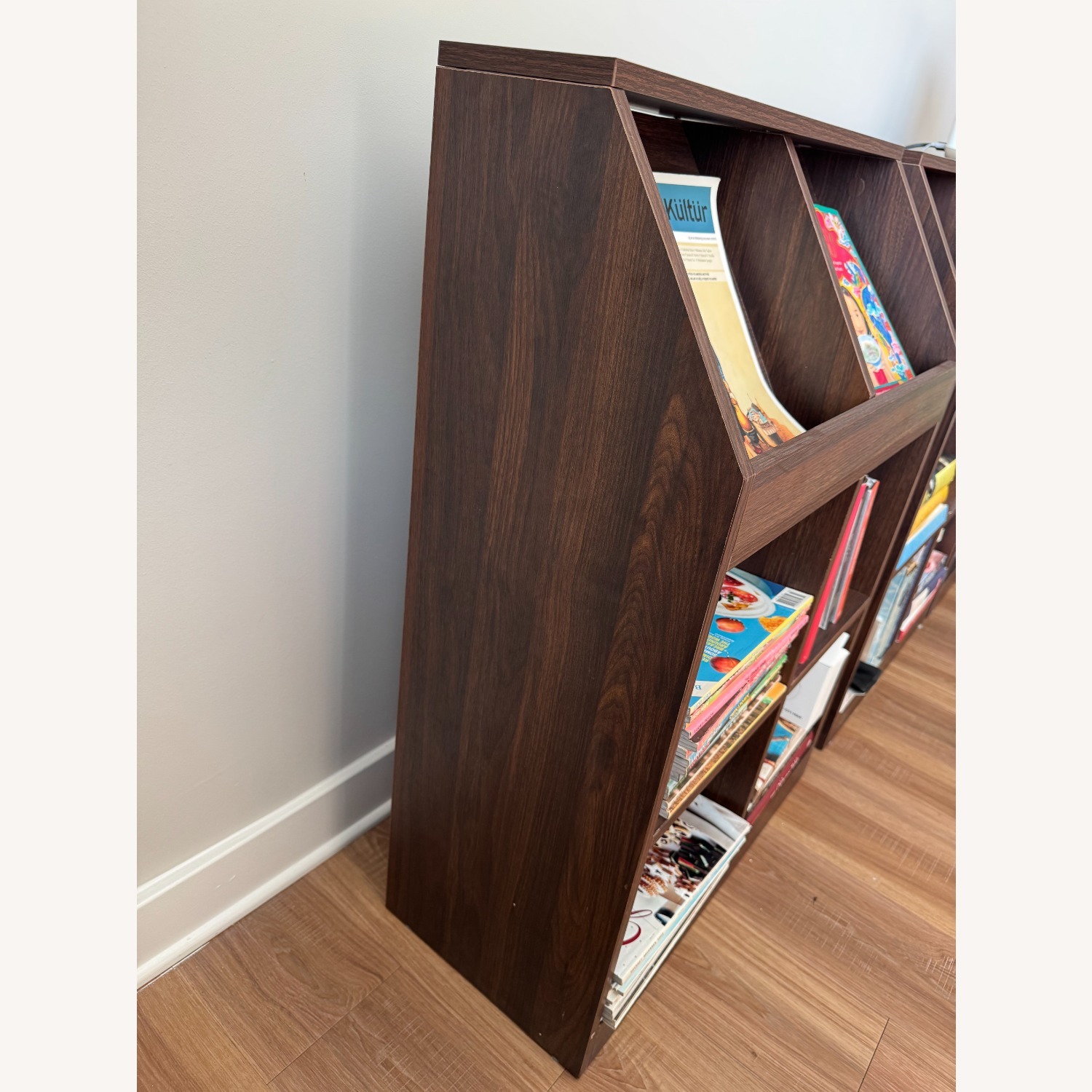 Dark Brown Wood Bookcase - image-2