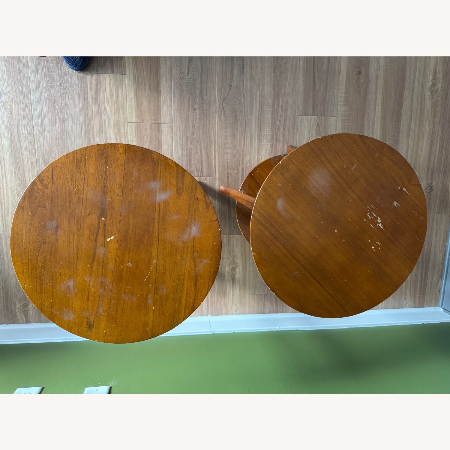 Vintage/Antique Wood Side Tables - image-2