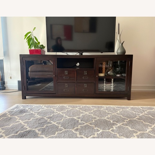 Used Pottery Barn Rhys Media Console for sale on AptDeco