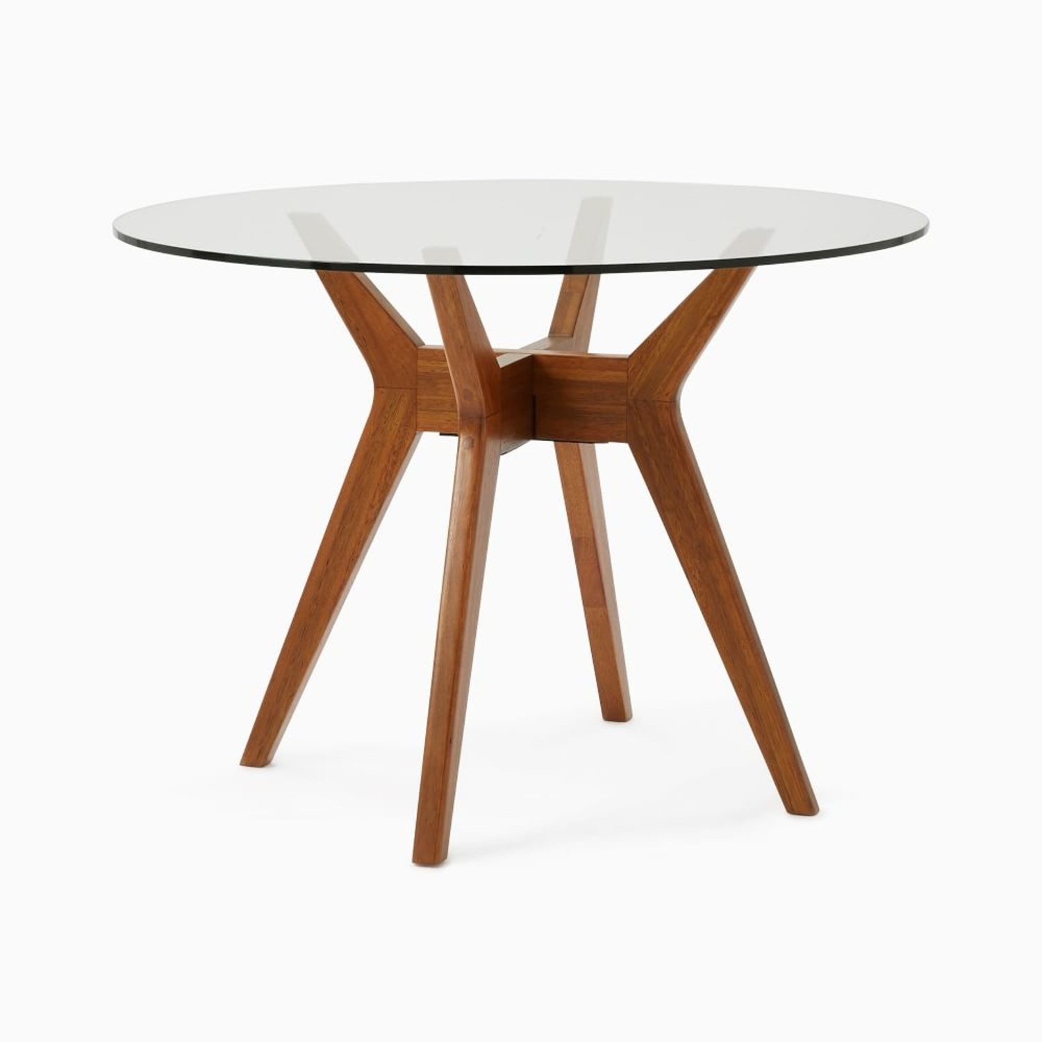 West Elm Jensen Round Glass Dining Table - image-6
