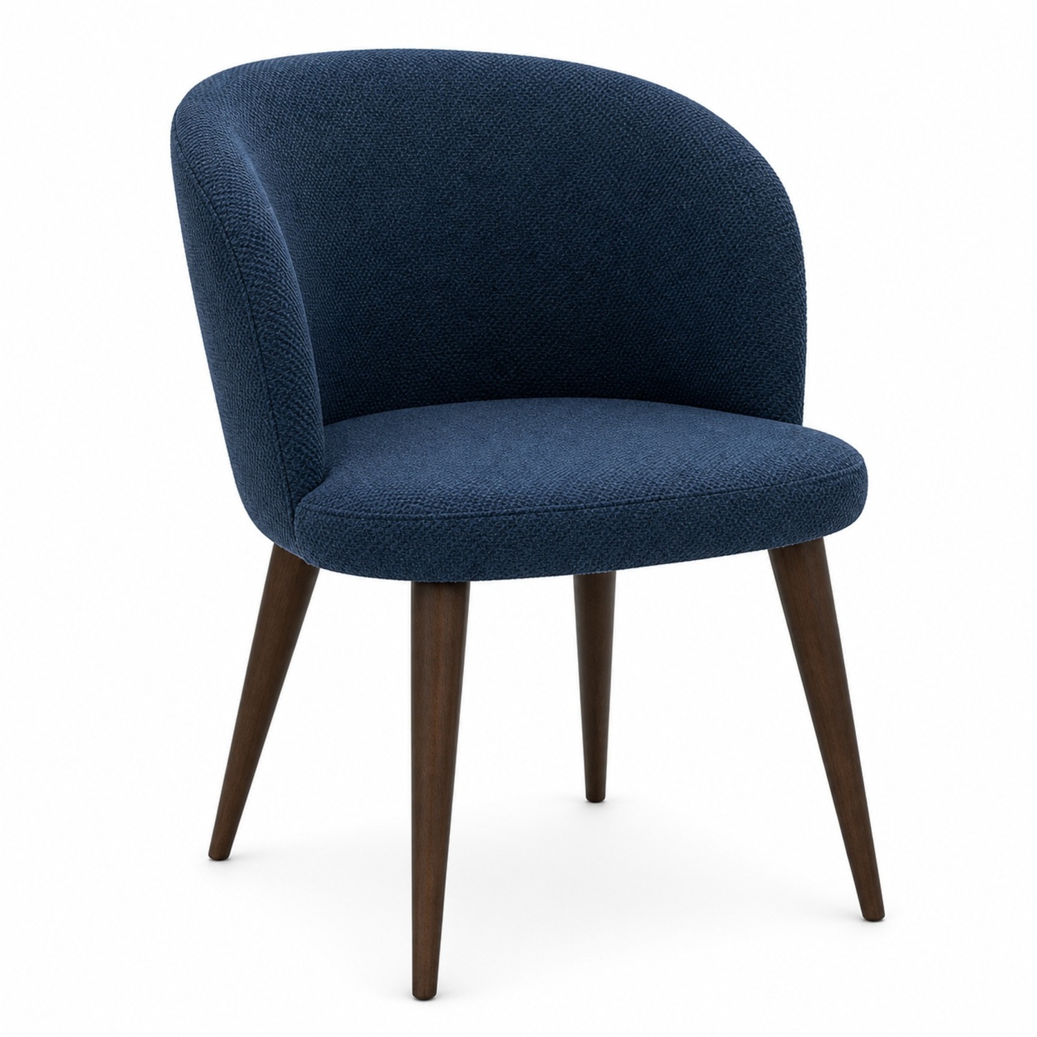 West Elm Abrazo Blue Fabric Dining Chairs - image-5