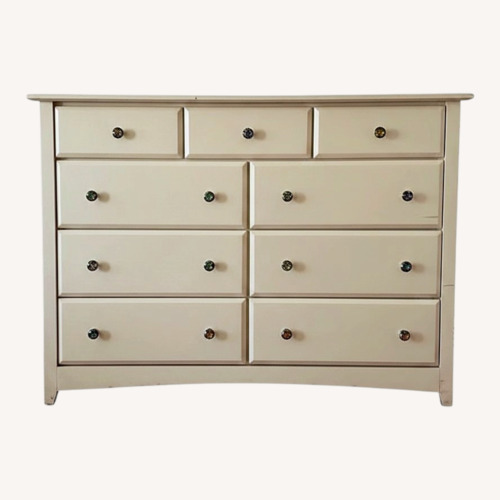 Used Vintage/Antique White Wood Dresser for sale on AptDeco