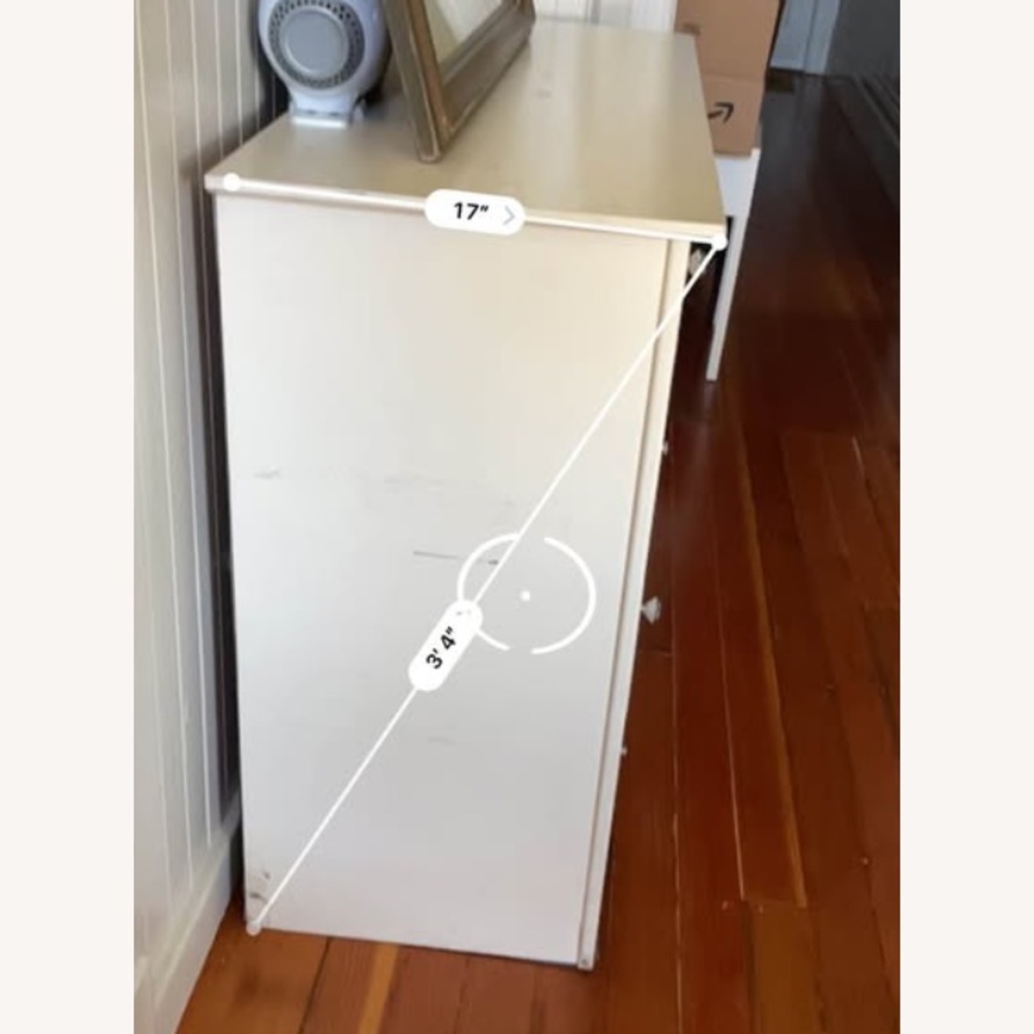 Vintage/Antique White Wood Dresser - image-5