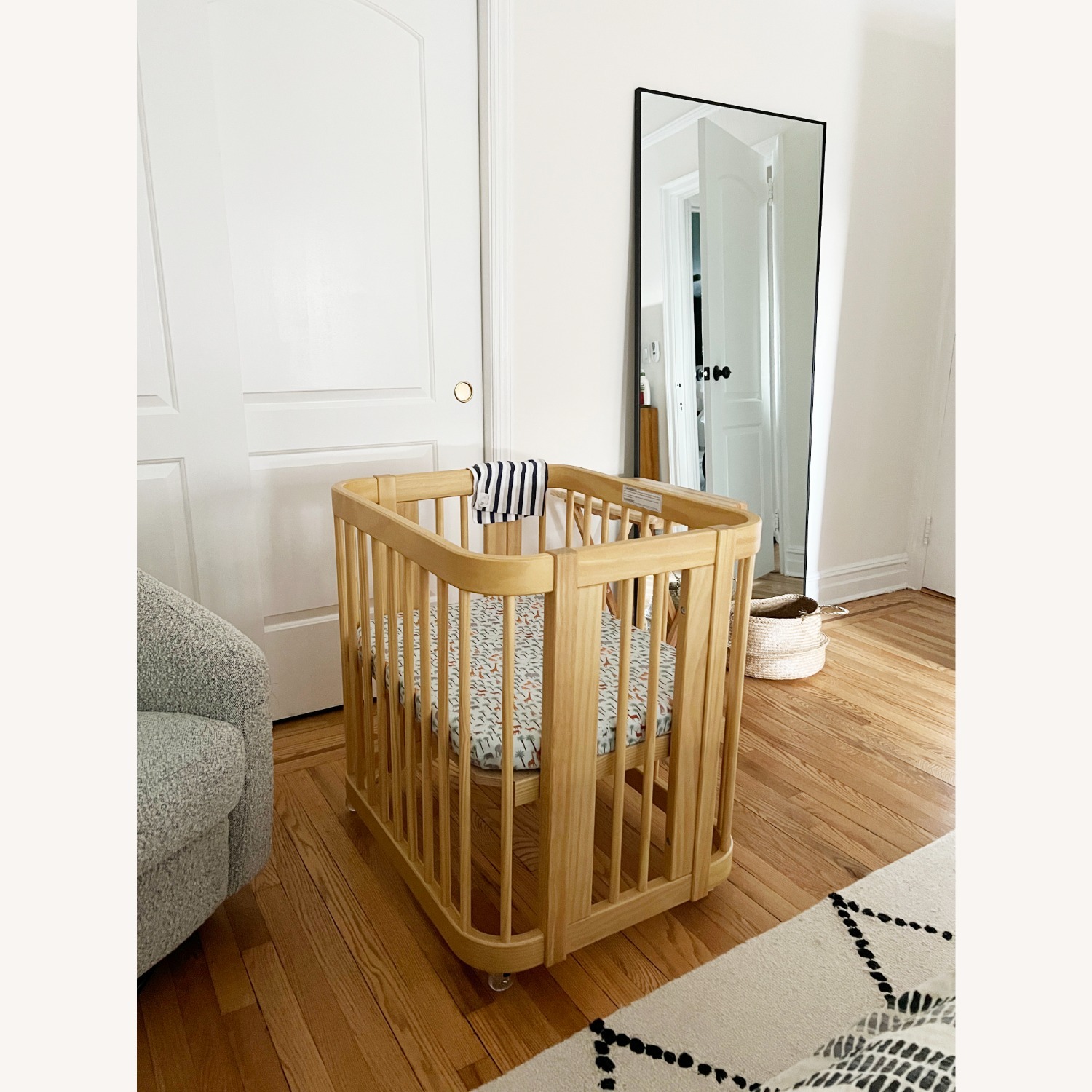The Wave Crib Natural Wood Crib - image-5