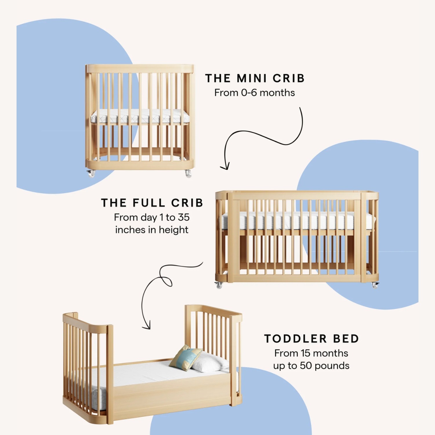 The Wave Crib Natural Wood Crib - image-6
