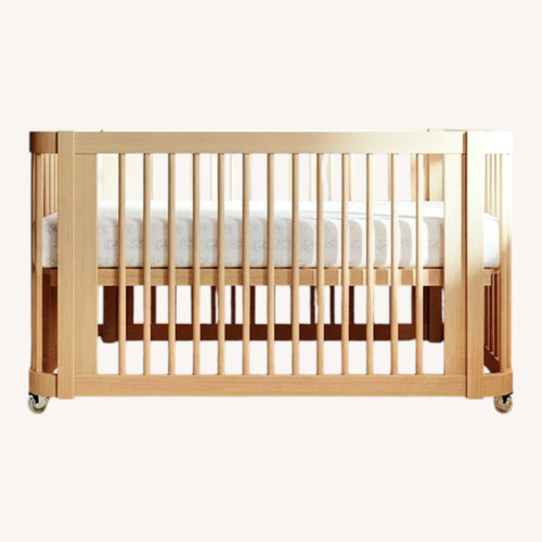 Used The Wave Crib Natural Wood Crib for sale on AptDeco