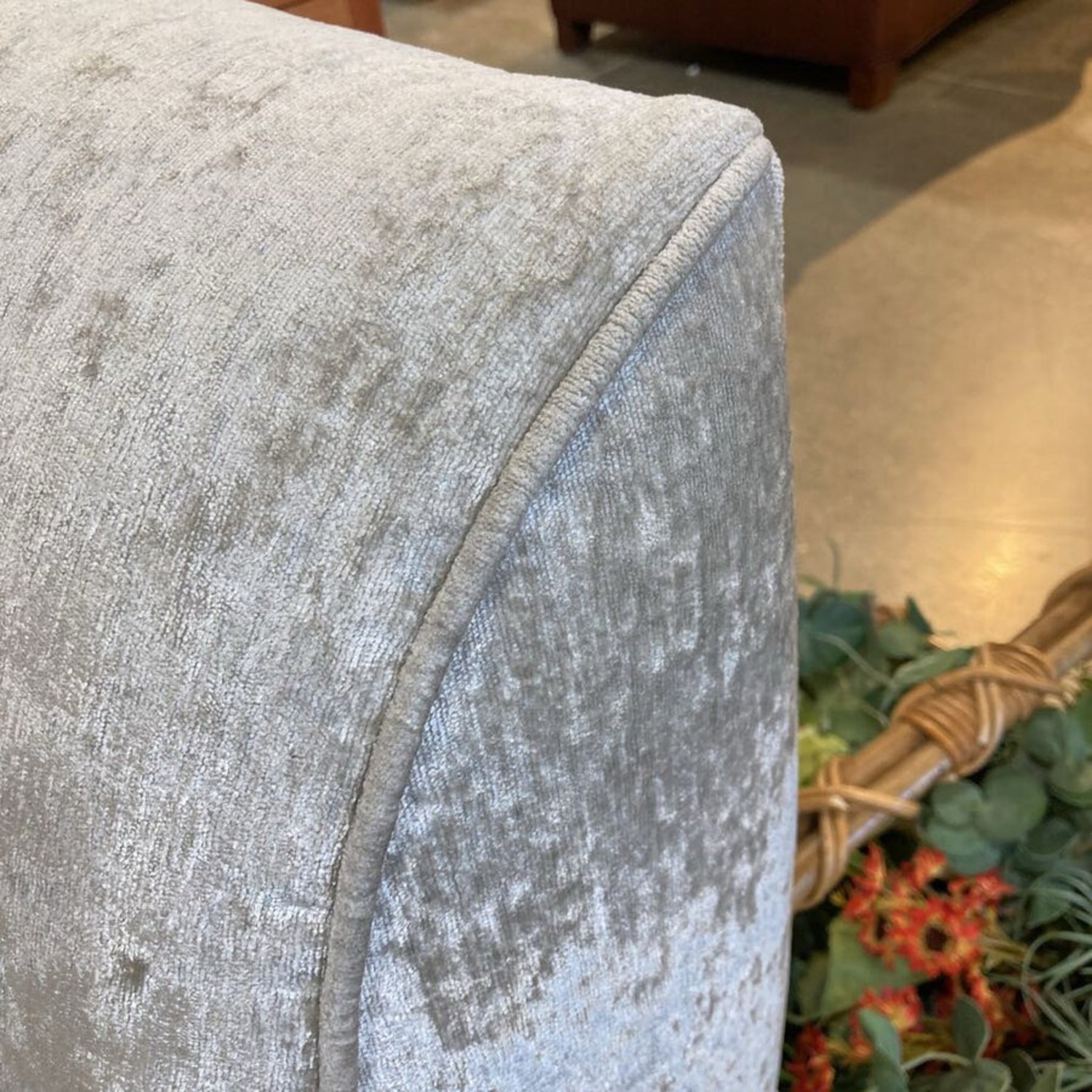 Oversized Skirted Chenille Sofa - image-6