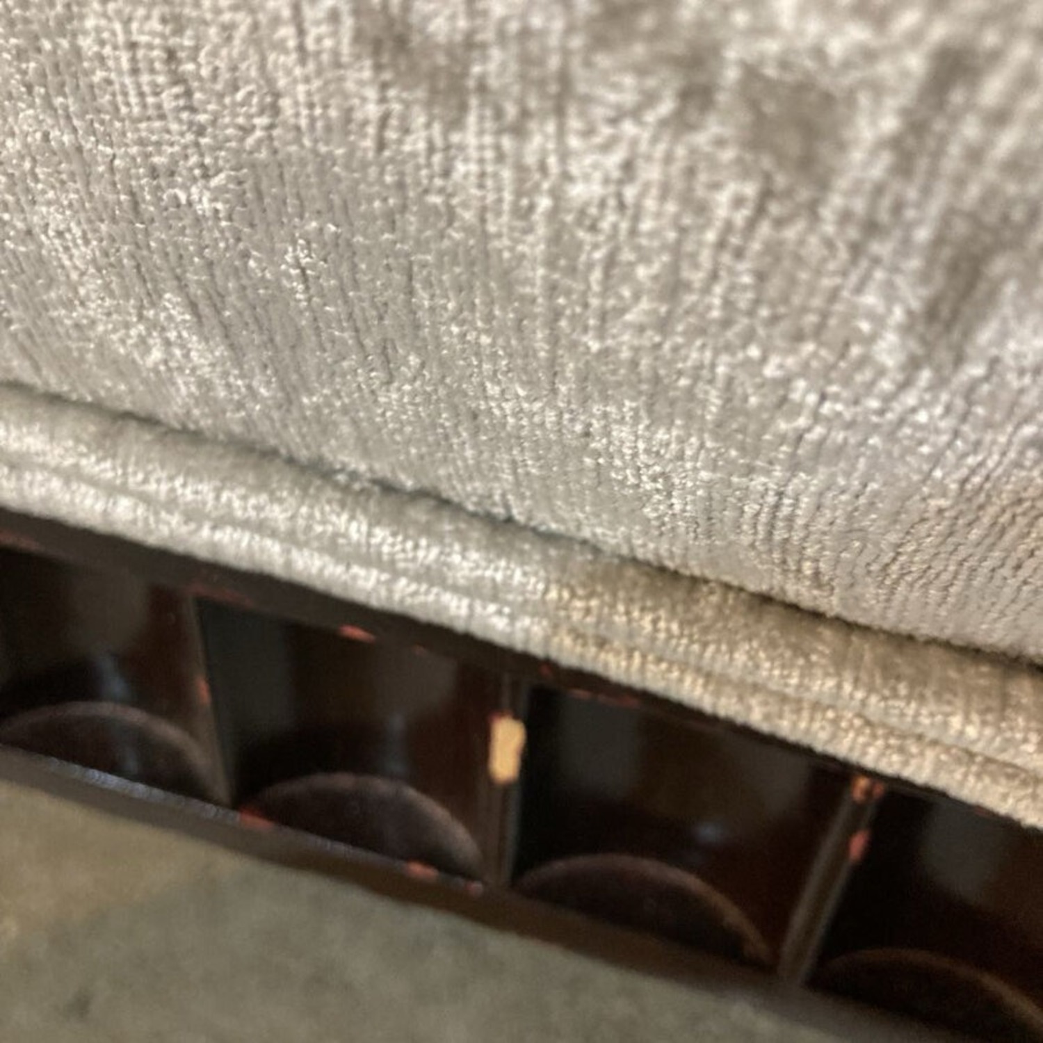 Art Deco Chenille Armchair w Ottoman Accent Chair - image-5