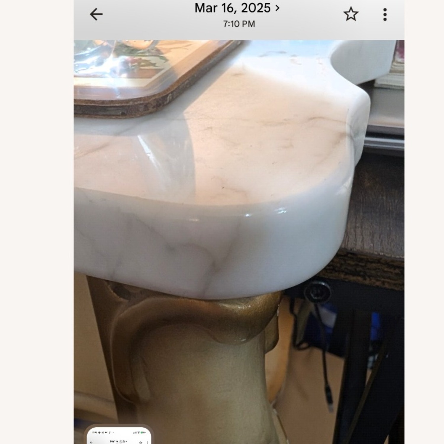 Vintage ltalian Marble Top Nightstands - image-4