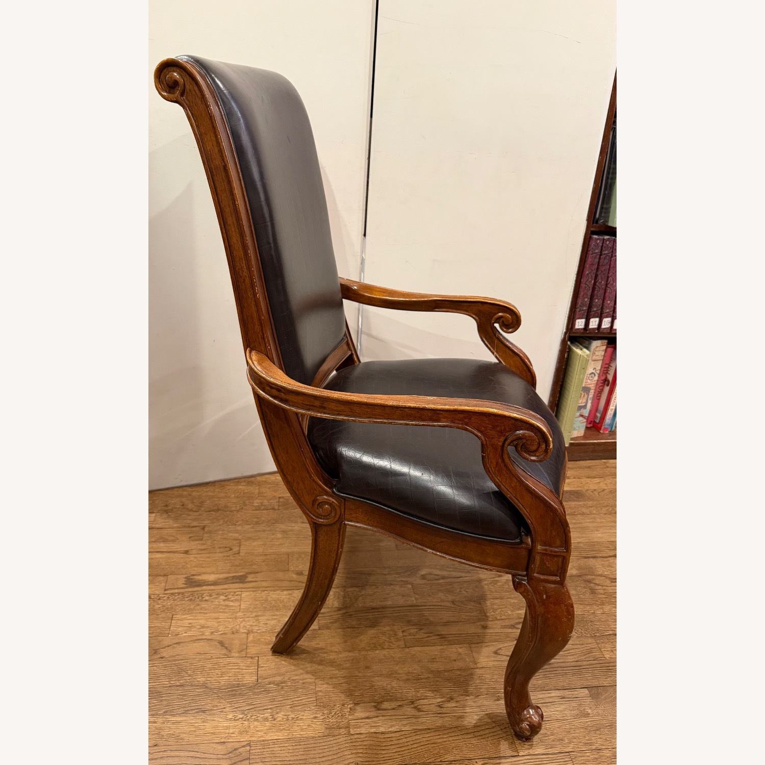 Vintage/Antique Brown Accent Chairs - image-2