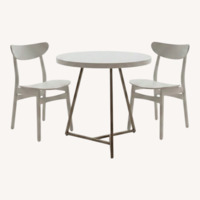 West Elm White Brass Dining Sets
