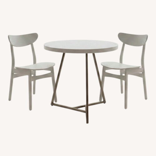Used West Elm White Brass Dining Sets for sale on AptDeco