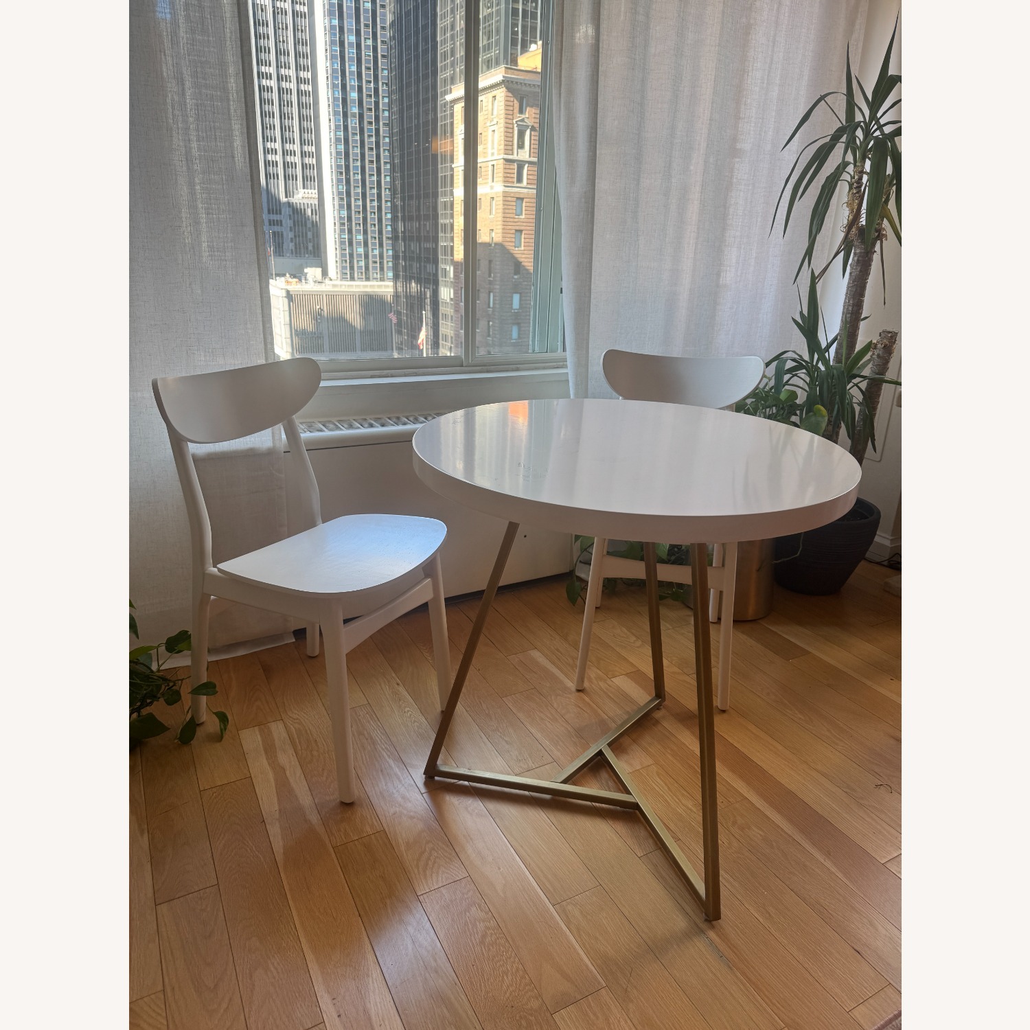 West Elm White Brass Dining Sets - image-4