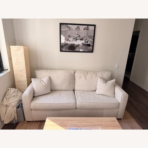 Used City Furniture Natural Fabric 3+ Seater Sofa for sale on AptDeco