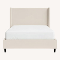 Wayfair Ana Upholstered Wingback Bed