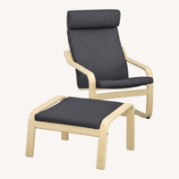 IKEA Poäng Chair + Ottoman