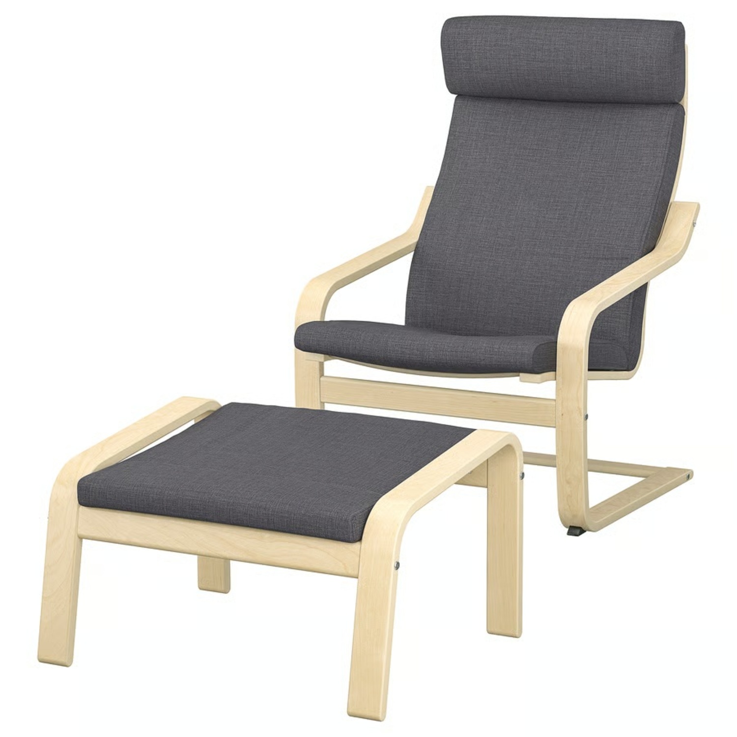 IKEA Poäng Chair + Ottoman - image-4