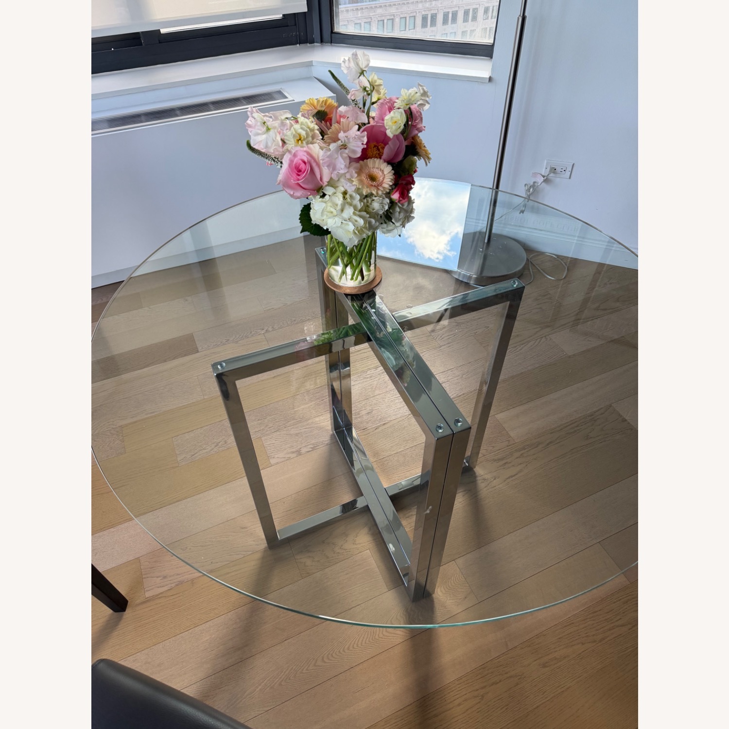 CB2 Silverado Glass Dining Room Table - image-4