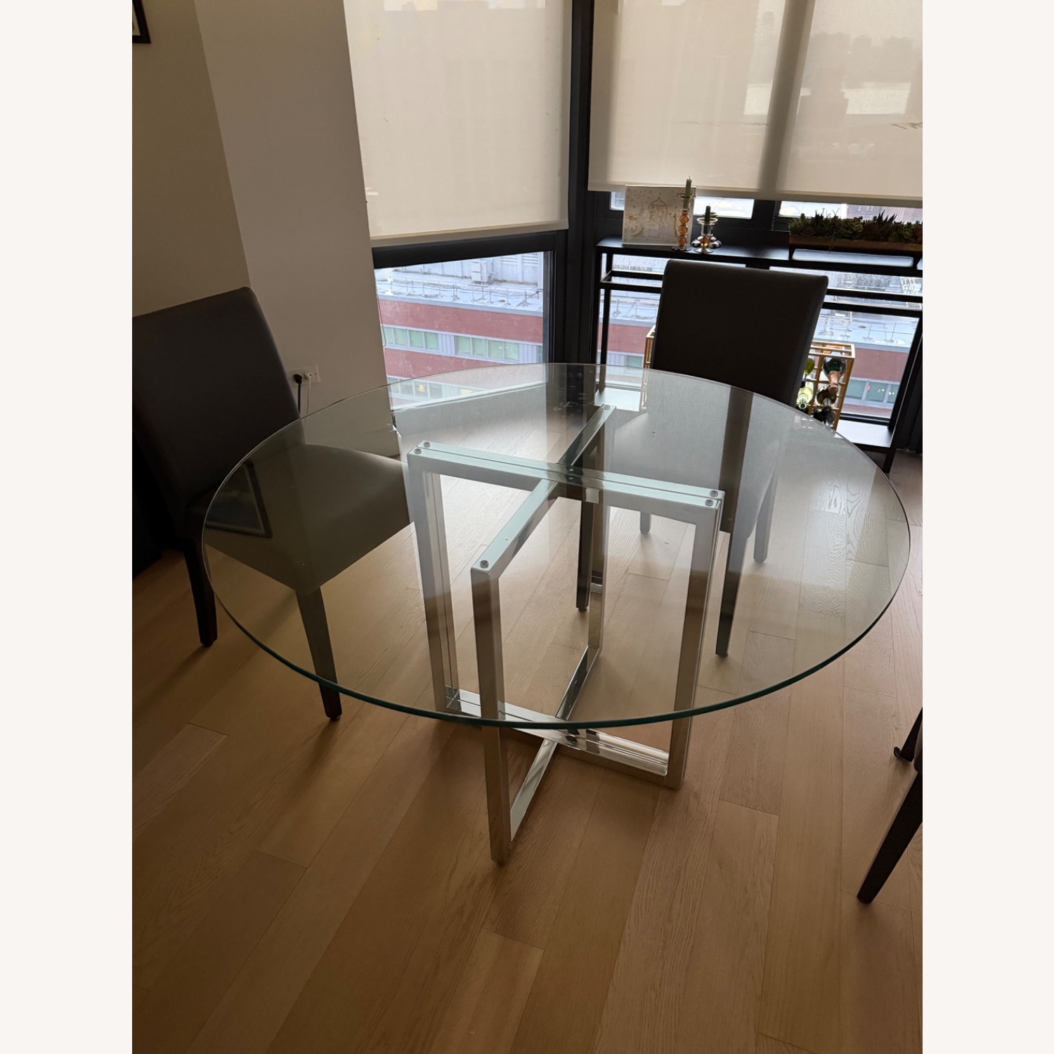 CB2 Silverado Glass Dining Room Table - image-3