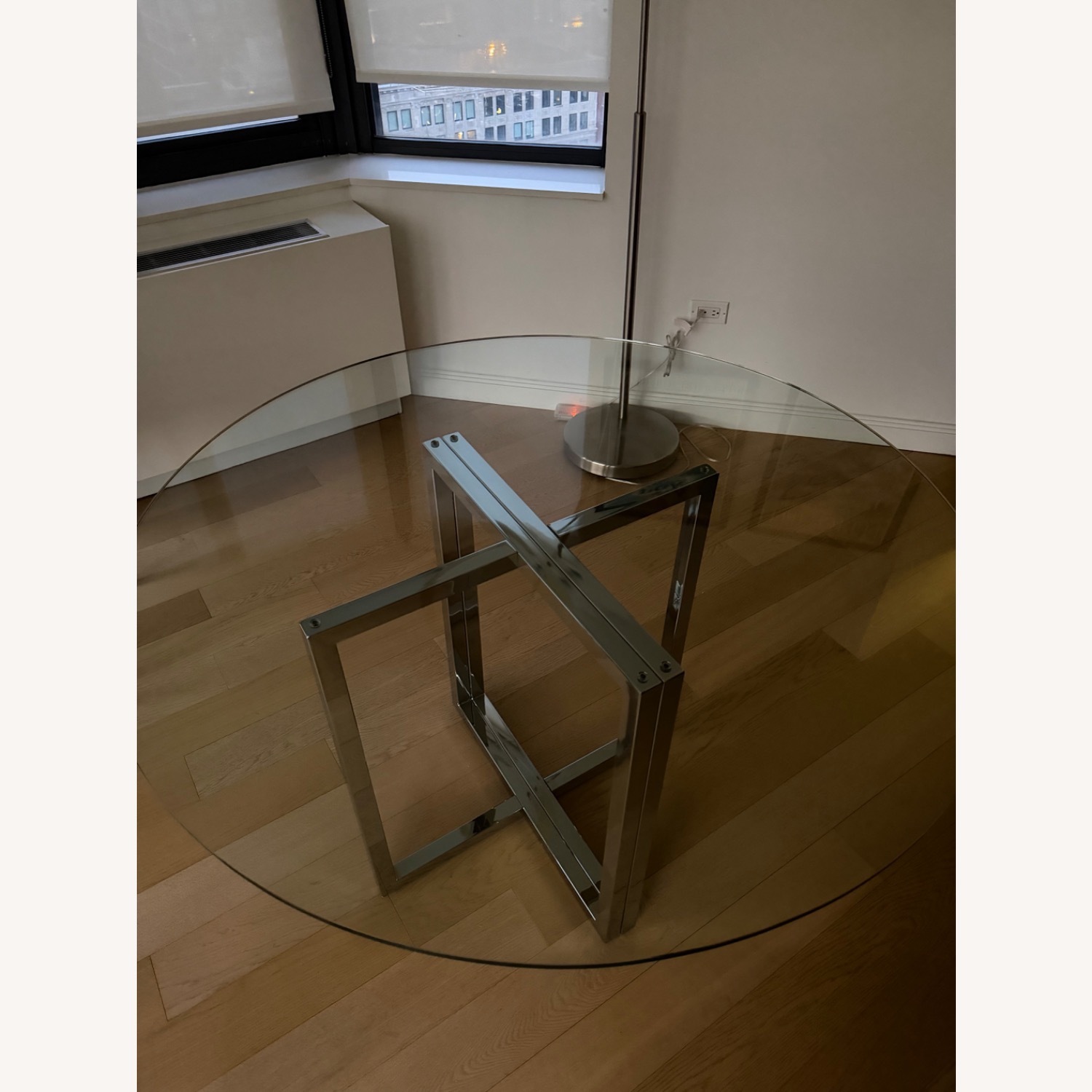 CB2 Silverado Glass Dining Room Table - image-2