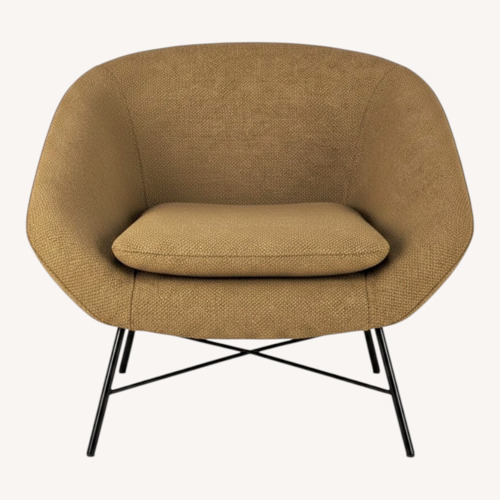 Used ABC Carpet and Home Gold Boucle Accent Chairs for sale on AptDeco