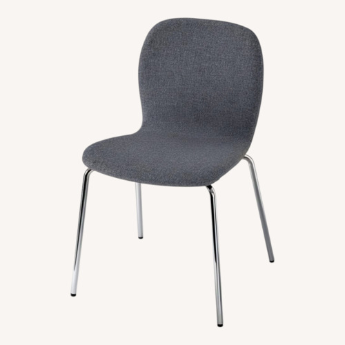 Used IKEA Karlpetter Light Gray Fabric Dining Chairs for sale on AptDeco