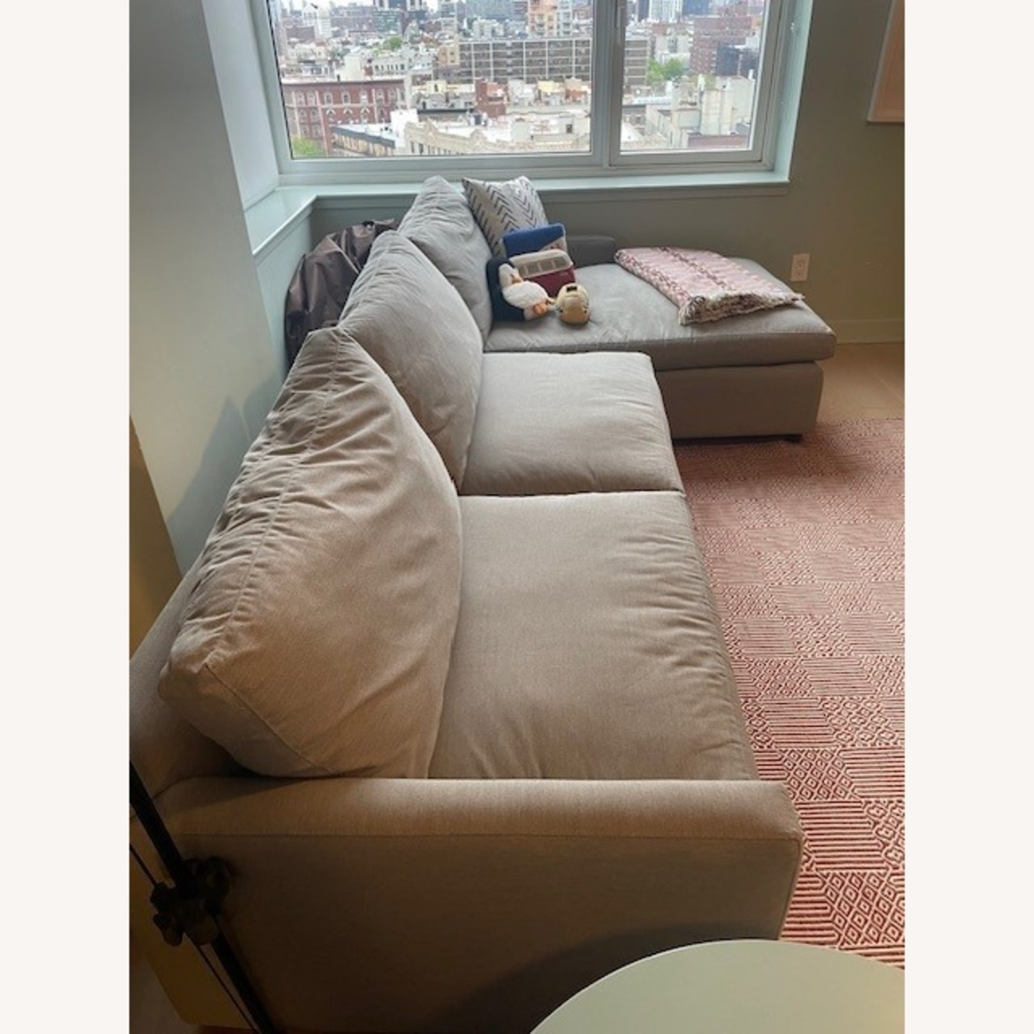 ABC Carpet and Home Light Gray Sleeper Sofa - image-2