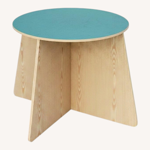 Used Blue Wood Play Table for sale on AptDeco