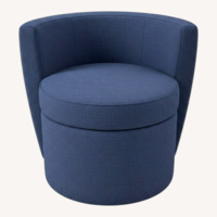Blue Fabric Stools
