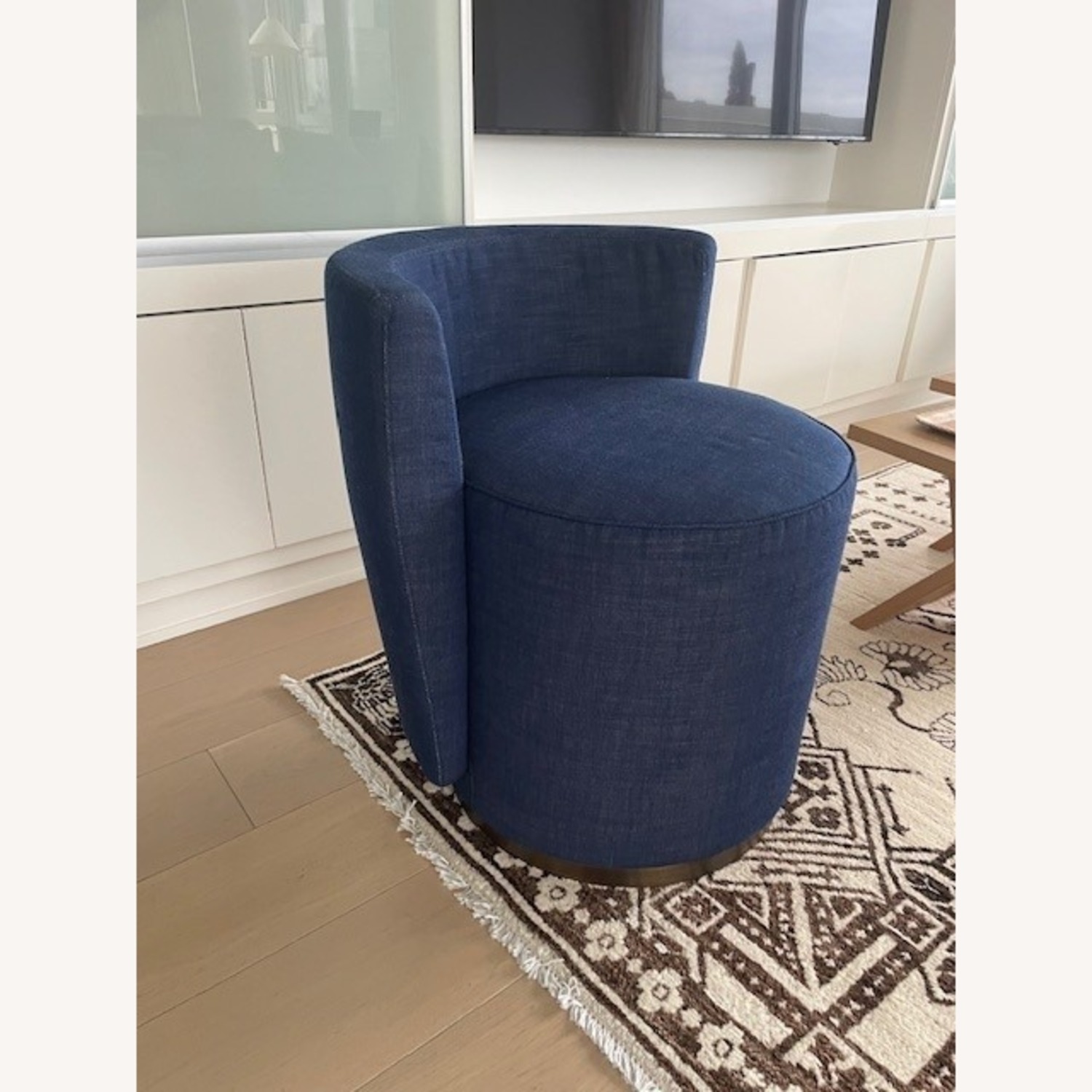 Blue Fabric Stools - image-2