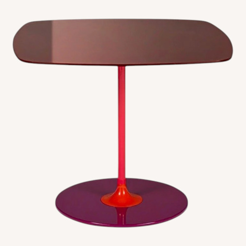 Used Kartell Red Thierry Side Tables - Set of 2 Tall for sale on AptDeco