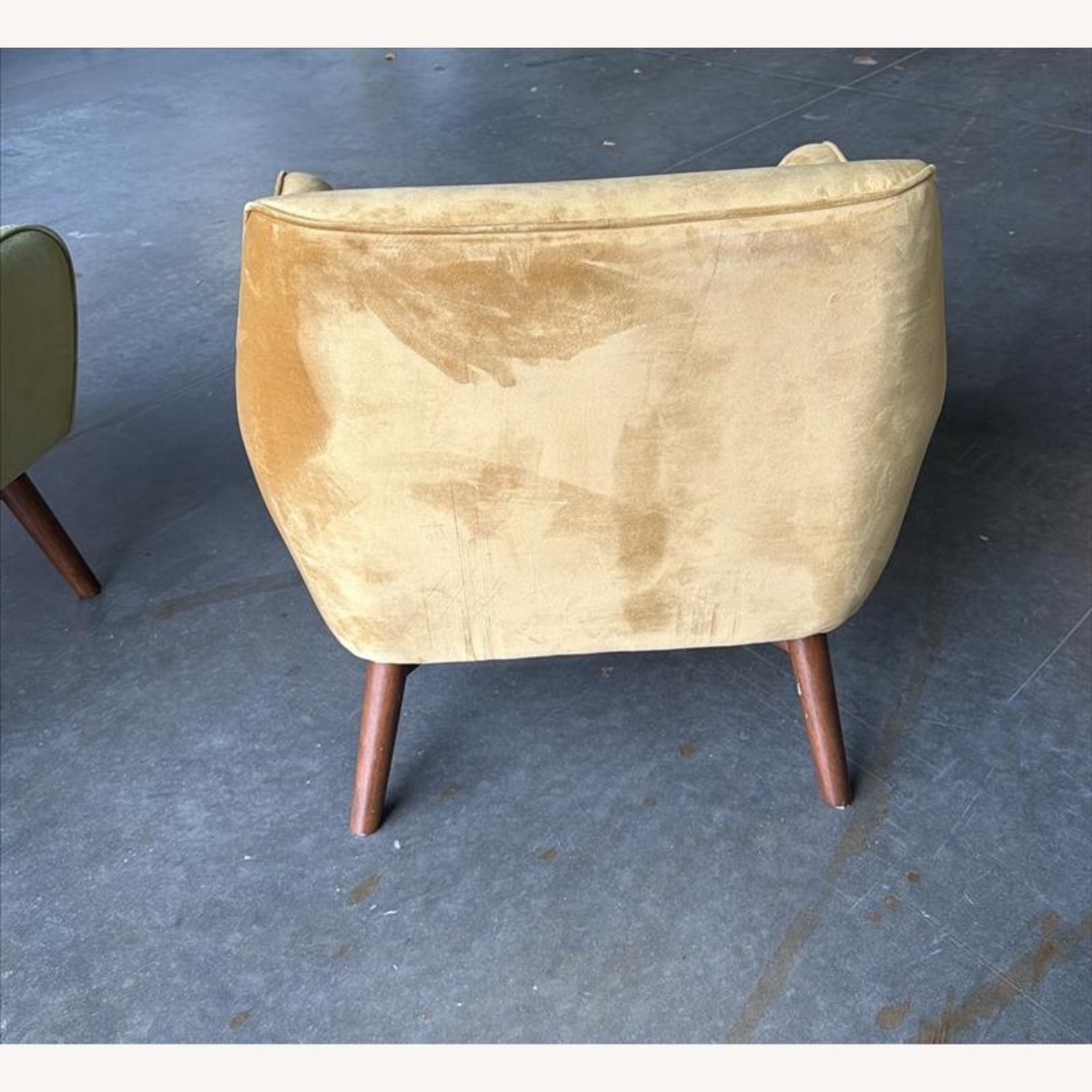 Midinmod Yellow Velvet Armchair - image-1