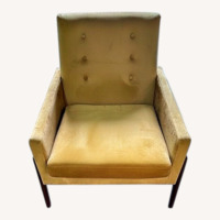 Midinmod Yellow Velvet Armchair