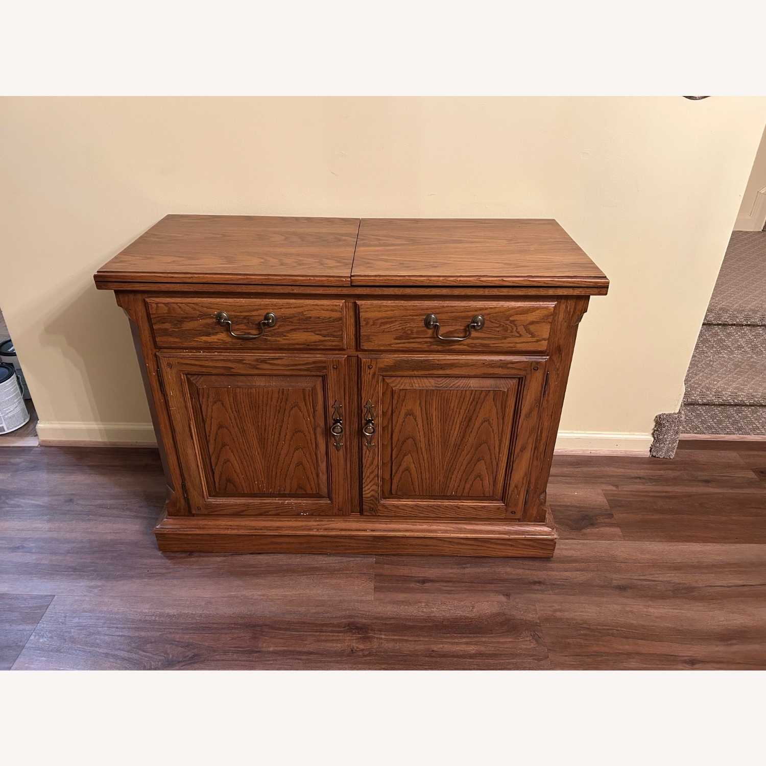 Wood TV Stand  - image-1