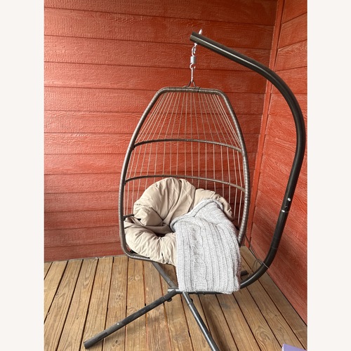 Used Outdoor Swing Egg Chair for sale on AptDeco