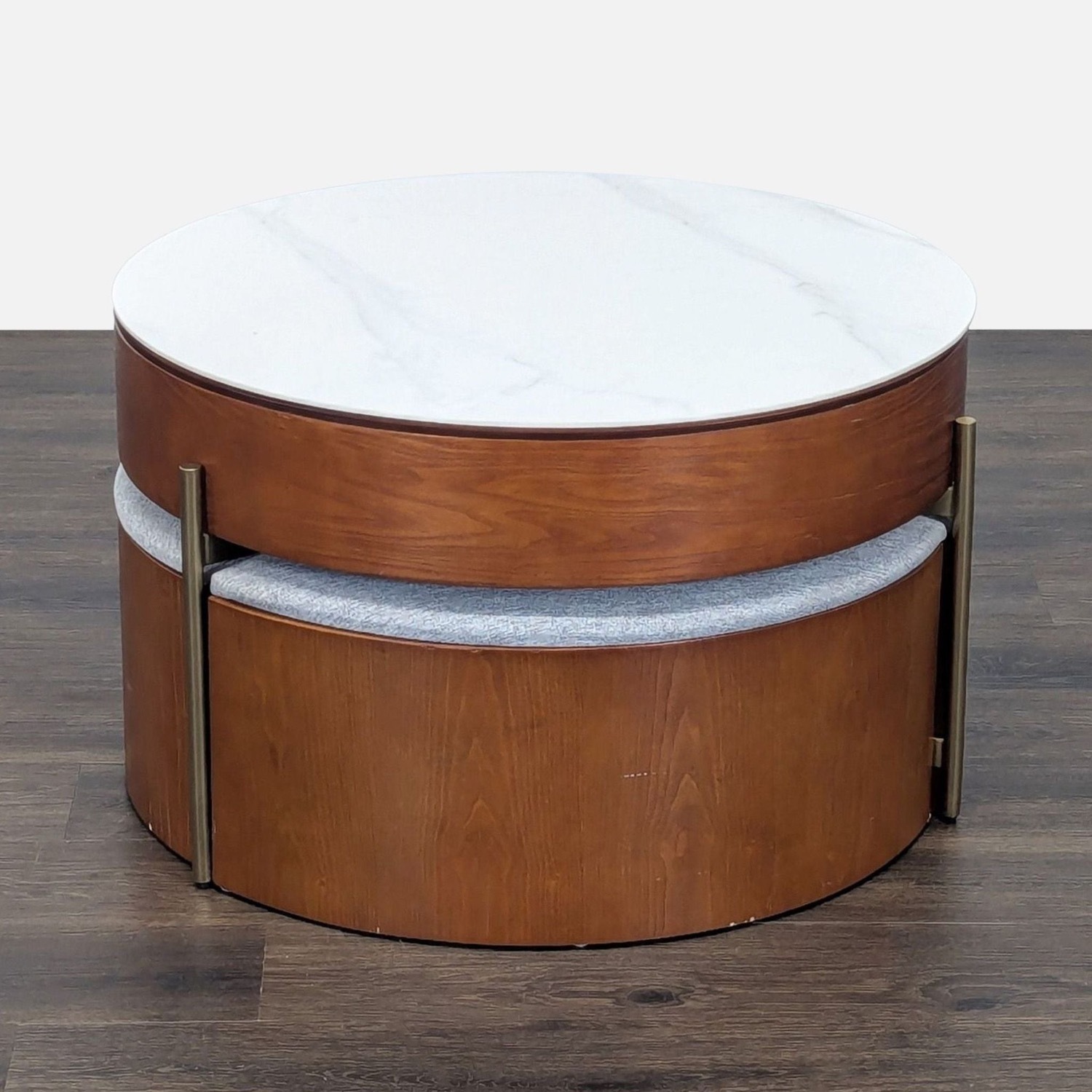 Round Lift-Top Coffee Table - image-1