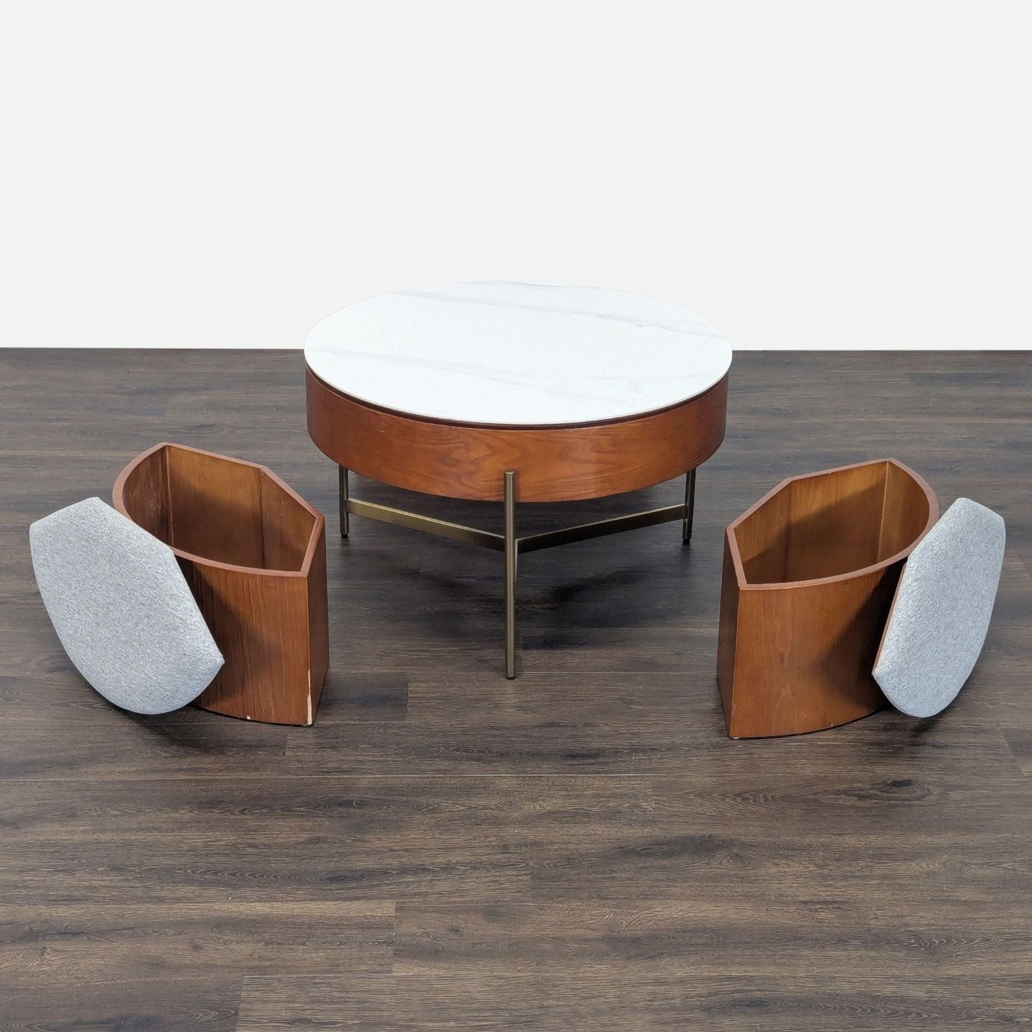 Round Lift-Top Coffee Table - image-2