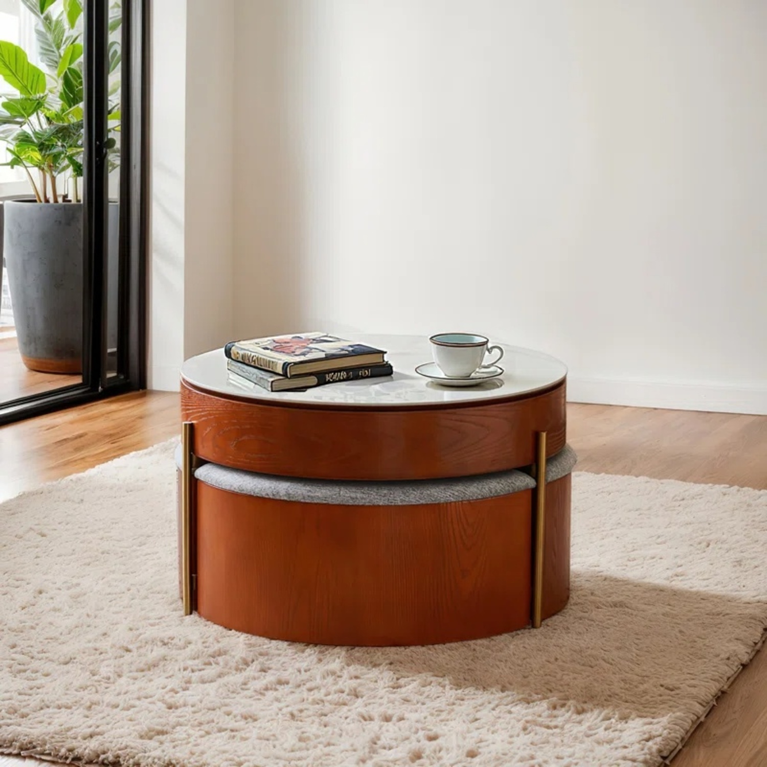 Round Lift-Top Coffee Table - image-6
