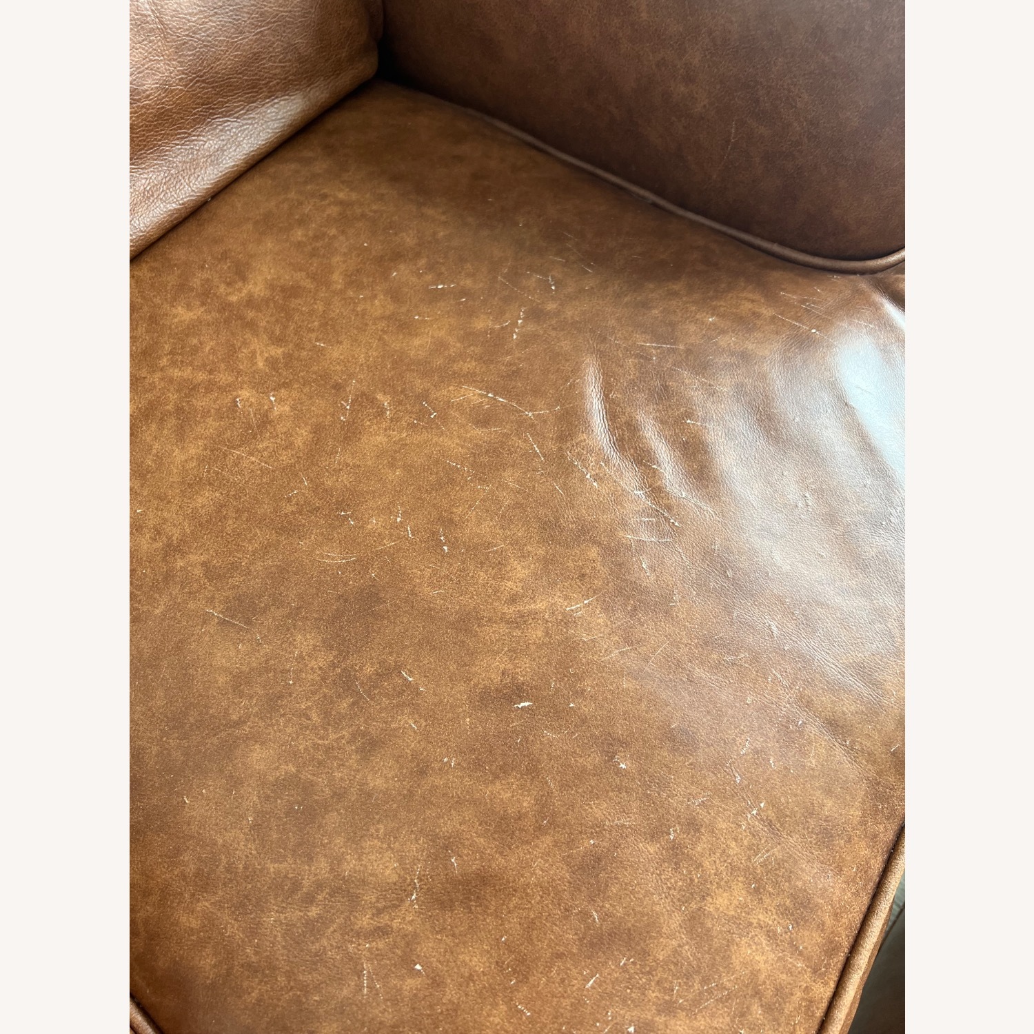 Vintage/Antique Finds Dark Brown Leather Armchair - image-5