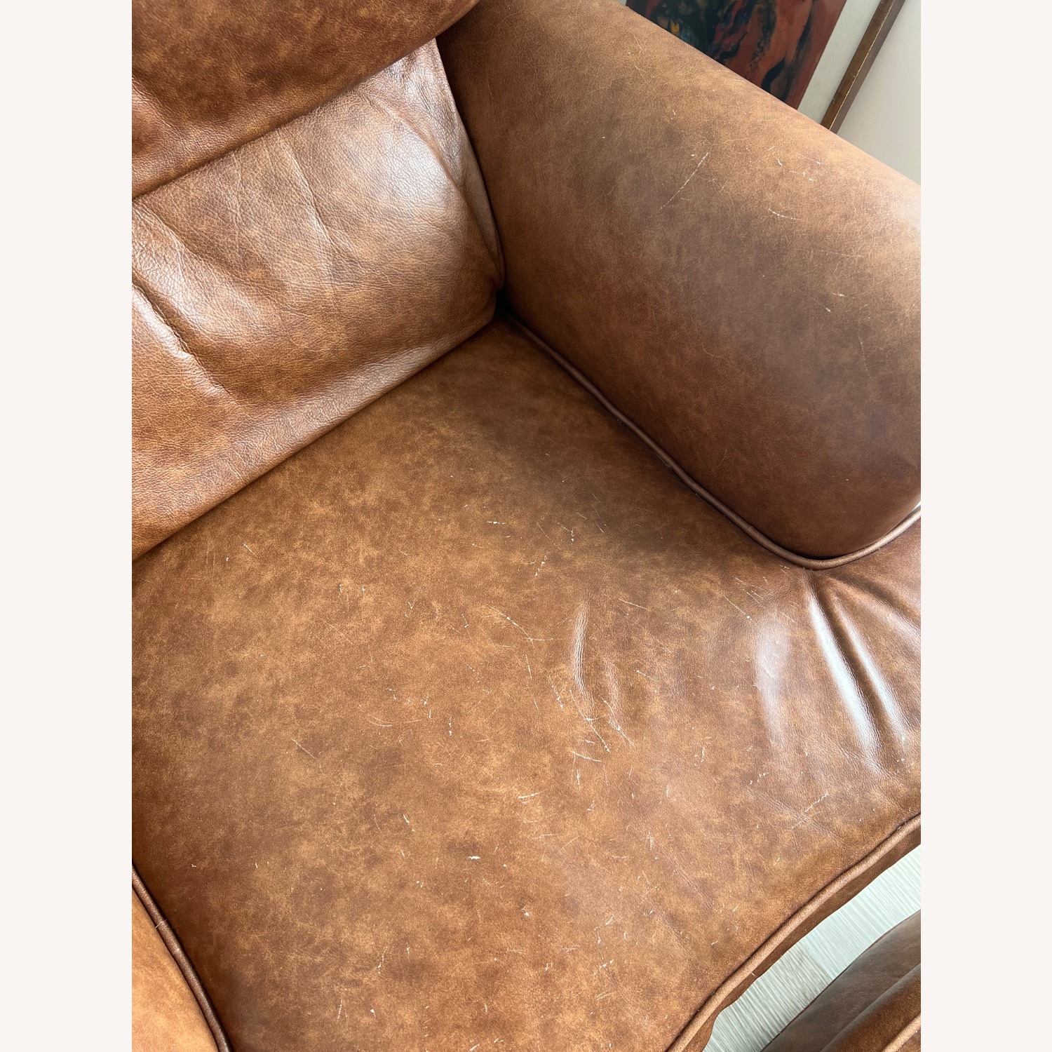 Vintage/Antique Finds Dark Brown Leather Armchair - image-3