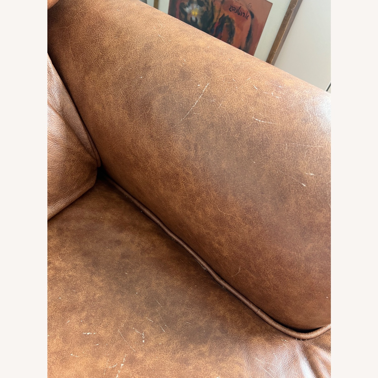 Vintage/Antique Finds Dark Brown Leather Armchair - image-4